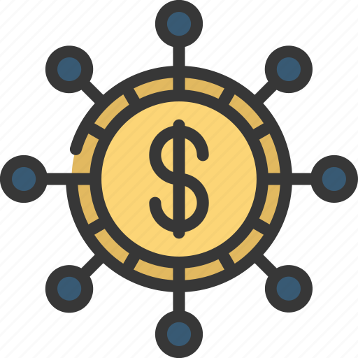 Diversify, finances, coin, money icon - Download on Iconfinder