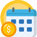 investment, calendar, date, schedule, money, finance