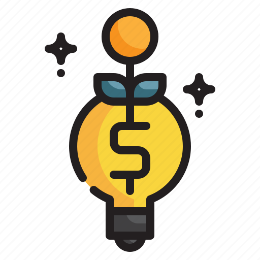 Idea, interest, work, bulb, business, currency, investment icon icon - Download on Iconfinder