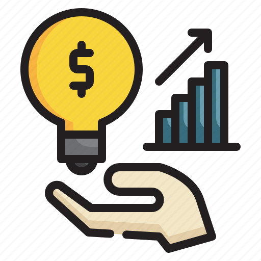 Bulb, interest, growth, analytics, report, graph, investment icon icon - Download on Iconfinder