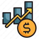 money, growth, graph, interest, finance, business, marketing, investment icon