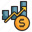 money, growth, graph, interest, finance, business, marketing, investment icon 