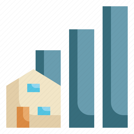 Home, interest, growth, graph, analytics, statistics, property icon - Download on Iconfinder