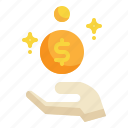 interest, rate, money, cash, finance, business, dollar, investment icon