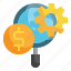 finding, money, business, finance, currency, management, investment icon, seo 