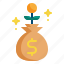 money, interest, growth, cash, business, currency, finance, investment icon 