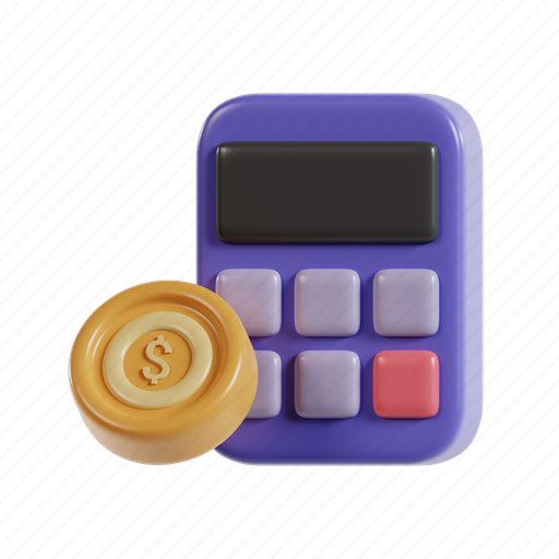 Calculation, 3d icon, 3d render, 3d finance, 3d investment, finance, money 3D illustration - Download on Iconfinder
