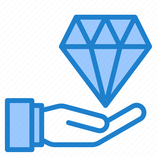 Business, dimond, finance, hand, jewelry icon - Download on Iconfinder