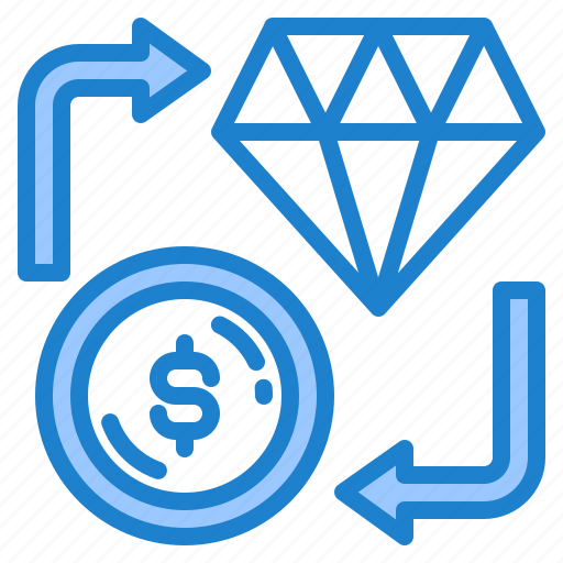 Currency, diamond, dollar, exchange, money icon - Download on Iconfinder