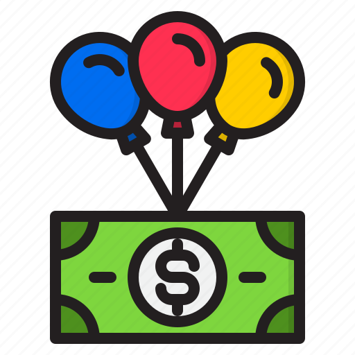 Balloon, business, dollar, finance, money icon - Download on Iconfinder