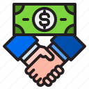 agreement, business, contract, handshake, money 