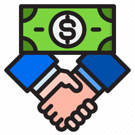 Agreement, business, contract, handshake, money icon - Download on Iconfinder