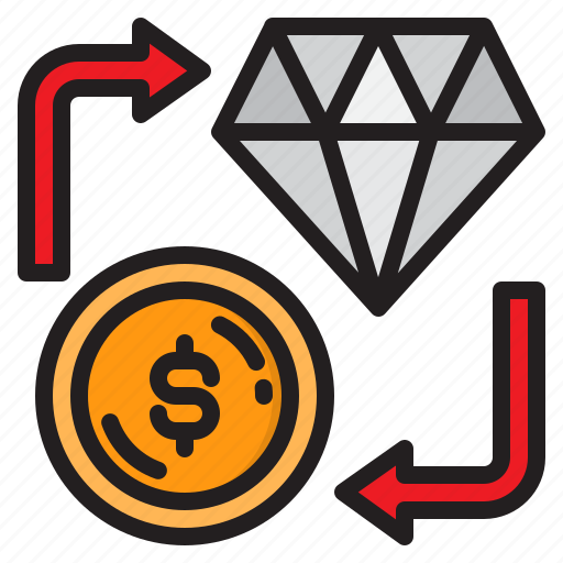 Currency, diamond, dollar, exchange, money icon - Download on Iconfinder