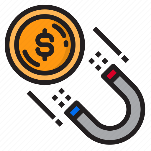 Attraction, finance, magnet, magnetic, money icon - Download on Iconfinder