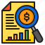 bar, business, graph, money, report, search 