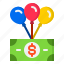 balloon, business, dollar, finance, money 