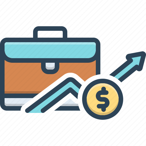 Business, briefcase, suitcase, growth, analyzing, increment, augment icon - Download on Iconfinder