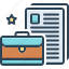 portfolio, briefcase, paper, document, storage, information, file, records 