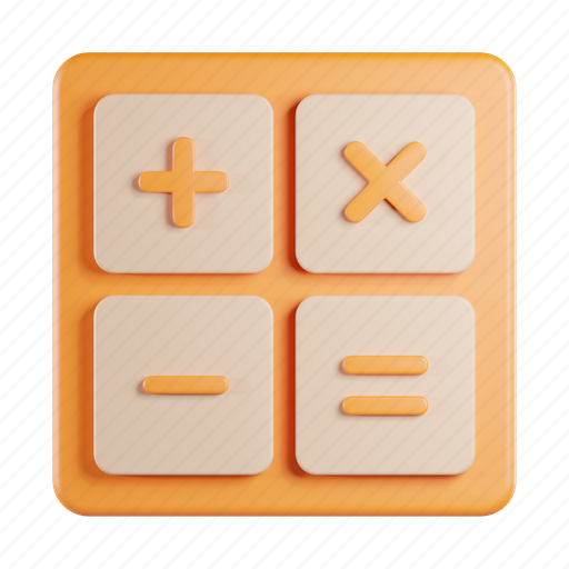 Calculation, math, business, calculator, mathematics, digital calculator, calc 3D illustration - Download on Iconfinder