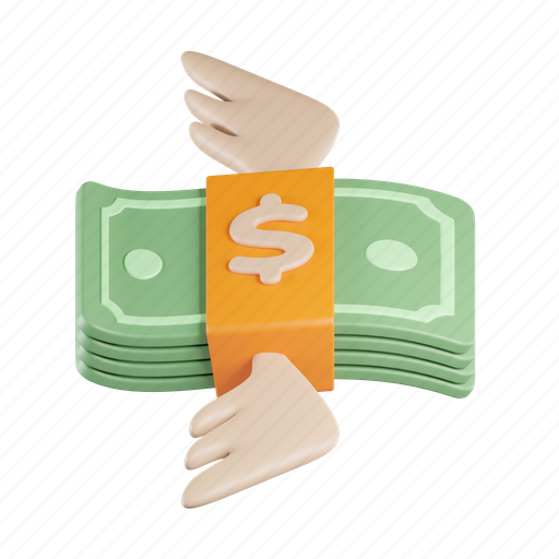 Money, fly, dollar, business, cash, payment, finance 3D illustration - Download on Iconfinder