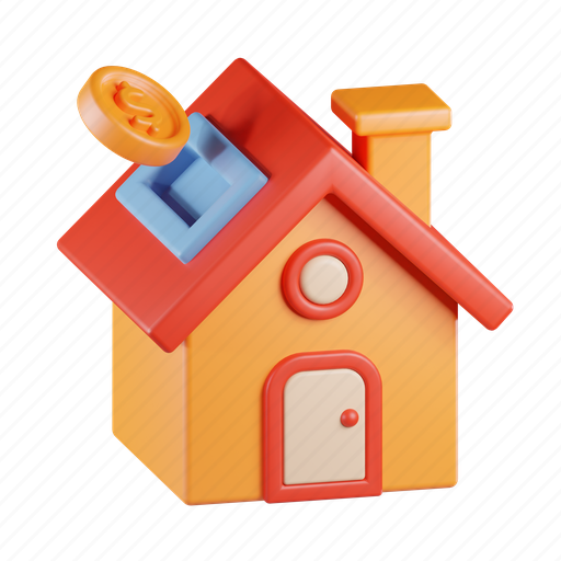 Property, investment, currency, estate, real estate, building, finance 3D illustration - Download on Iconfinder