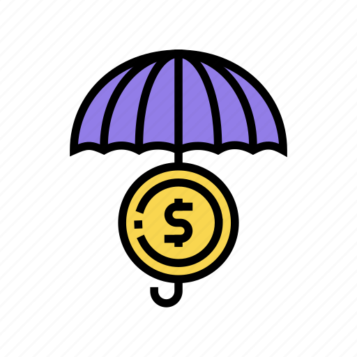 Coin, education, portfolio, safe, securities, umbrella icon - Download on Iconfinder