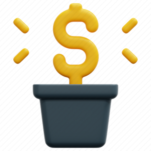Growth, plant, investment, invest, return, on, currency icon - Download on Iconfinder