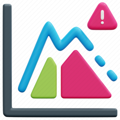 Risk, graph, investment, invest, loss, danger, warning icon - Download on Iconfinder