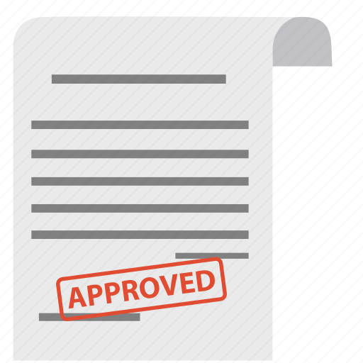 Approve, approved, contract, document, guarantee, paper, satisfaction icon - Download on Iconfinder