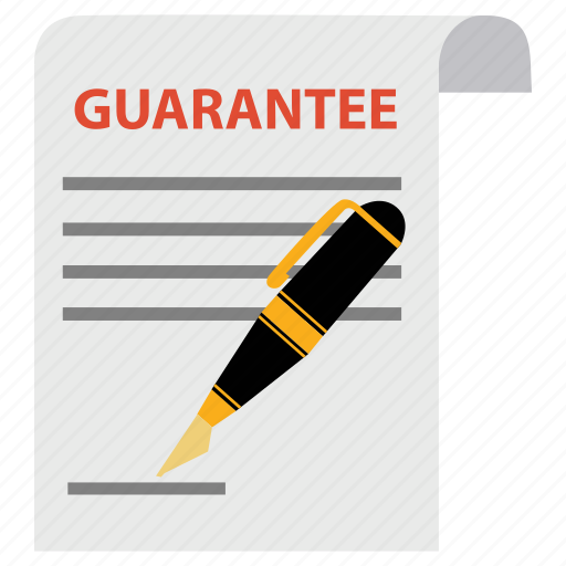Document, guaranted, guarantee, guaranty, pen, satisfaction, warranty icon - Download on Iconfinder