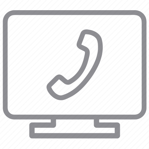 Call center, help desk, monitor, office manager, online service, operator, reception icon - Download on Iconfinder