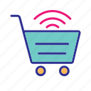 internet of things, iot, online shopping, shopping cart, wifi enabled cart, wireless network 