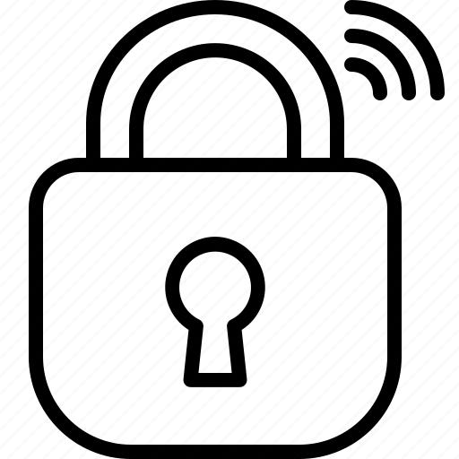 Iot, lock, locked, safety, smart icon - Download on Iconfinder
