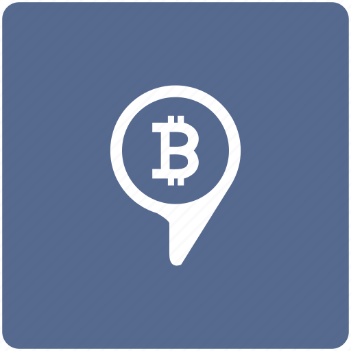 Bitcoin, geo, money, pin, pointer, transfer icon - Download on Iconfinder