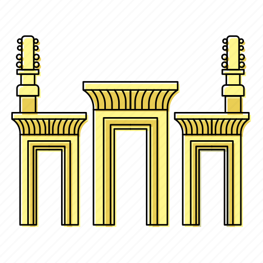 Jamshid, persepolis, perspolis, takht, iran, landmark icon - Download on Iconfinder