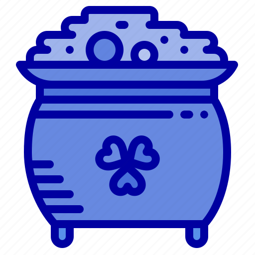 Clover, coin, gold, patrick, pot, st icon - Download on Iconfinder