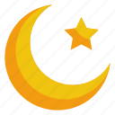 moon, star, ramadan, islam