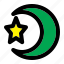 color, islamic, moon, moon star, muslim, star 