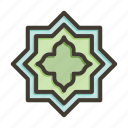 islamic star, abstract, geometric, star, shape