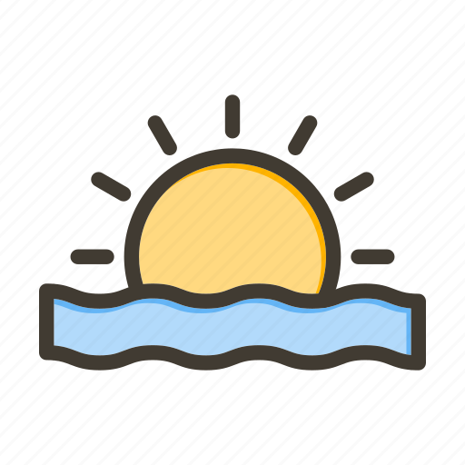 Sunset, sun, sunrise, weather, evening icon - Download on Iconfinder