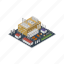 industry, isometric, factory, manufacture, construction 