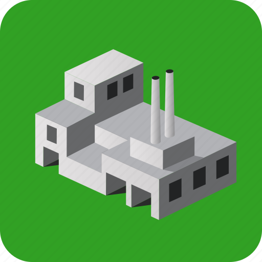 Building, city, factory, house, isometric, town, village icon - Download on Iconfinder