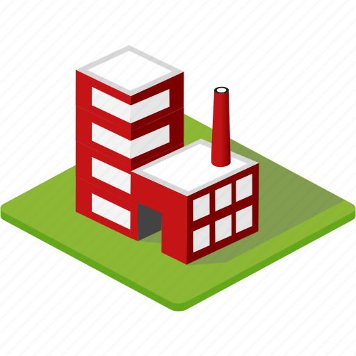 Building, city, factory, house, isometric, town, village icon - Download on Iconfinder