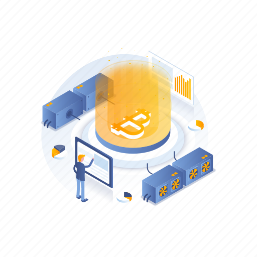 Bitcoin, mining, business, cryprocurrency icon - Download on Iconfinder