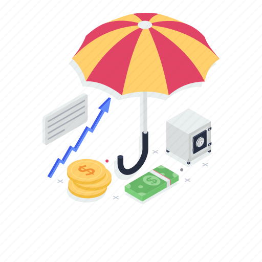 Asset protection, business insurance, finance safety, money insurance, money protection illustration - Download on Iconfinder