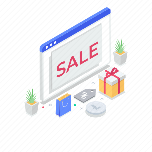 Discount announcement, discount gift, discount marketing, gift sale, sale offer, sale promotion illustration - Download on Iconfinder