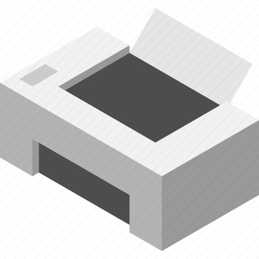 Isometry, office, print, printer icon - Download on Iconfinder