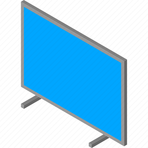 Isometric, isometry, lcd, televisor, tv icon - Download on Iconfinder