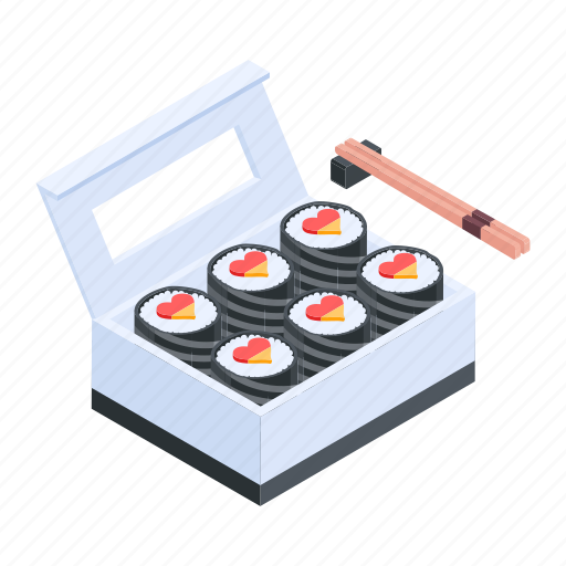 Sushi serving, sushi food, sushi dish, sushi tray, sushi icon - Download on Iconfinder