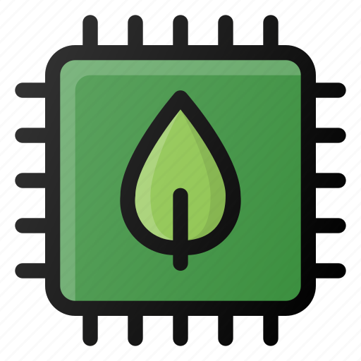 Eco, cpu, microchip, it, device, processor icon - Download on Iconfinder